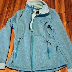 The North Face Teal Full-Zip Fleece Jacket